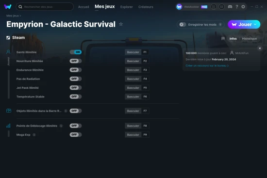 Capture d'écran de triches de Empyrion - Galactic Survival