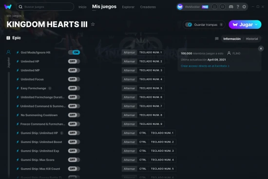 captura de pantalla de las trampas de KINGDOM HEARTS III