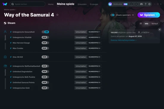Way of the Samurai 4 Cheats Screenshot