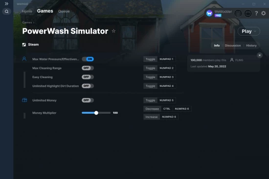 PowerWash Simulator cheats screenshot
