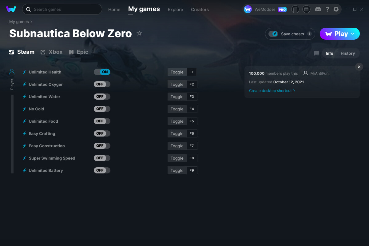 subnautica below zero cheats wiki