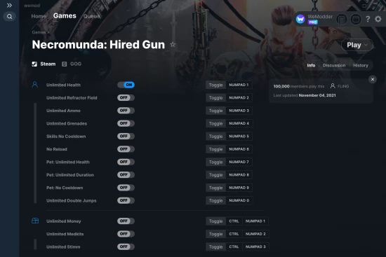 Necromunda: Hired Gun cheats screenshot