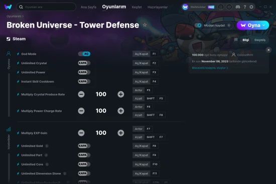 Broken Universe - Tower Defense hilelerin ekran görüntüsü