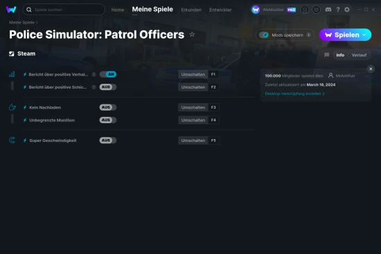 Police Simulator: Patrol Officers Cheats Screenshot