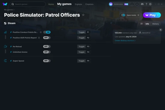 Police Simulator: Patrol Officers cheats screenshot