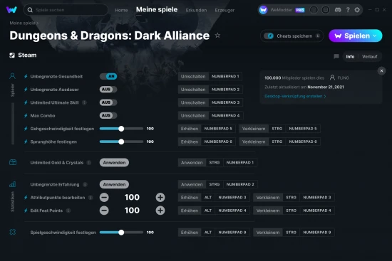 Dungeons & Dragons: Dark Alliance Cheats Screenshot