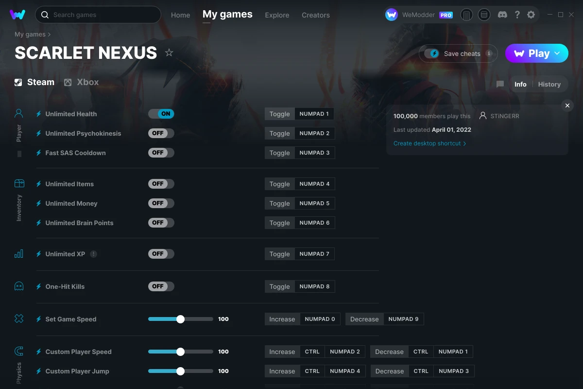 Scarlet nexus how to istall mods 