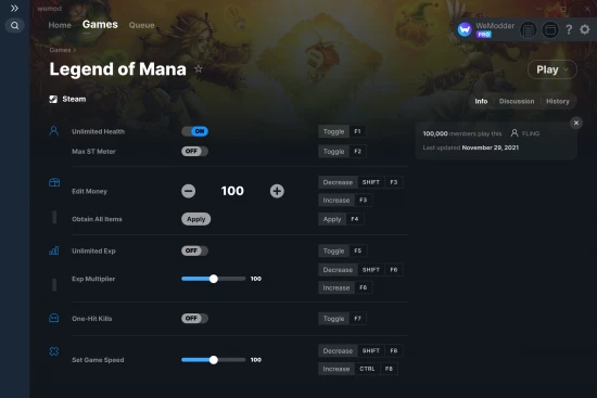 Legend of Mana cheats screenshot