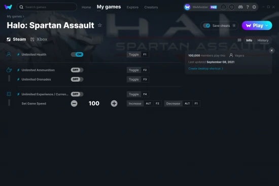 Halo: Spartan Assault cheats screenshot