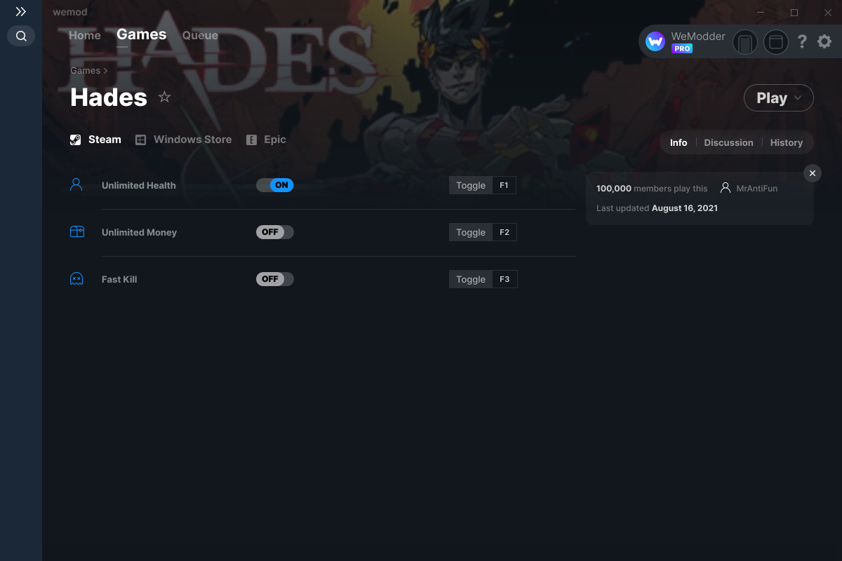 download the last version for windows Hades