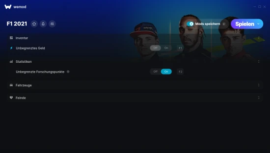 F1 2021 Cheats Screenshot
