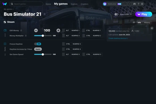 Bus Simulator 21 cheats screenshot