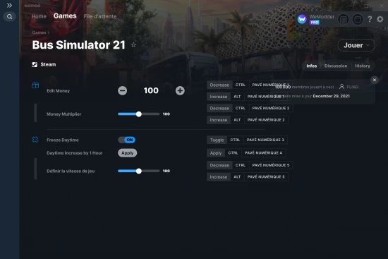 Capture d'écran de triches de Bus Simulator 21