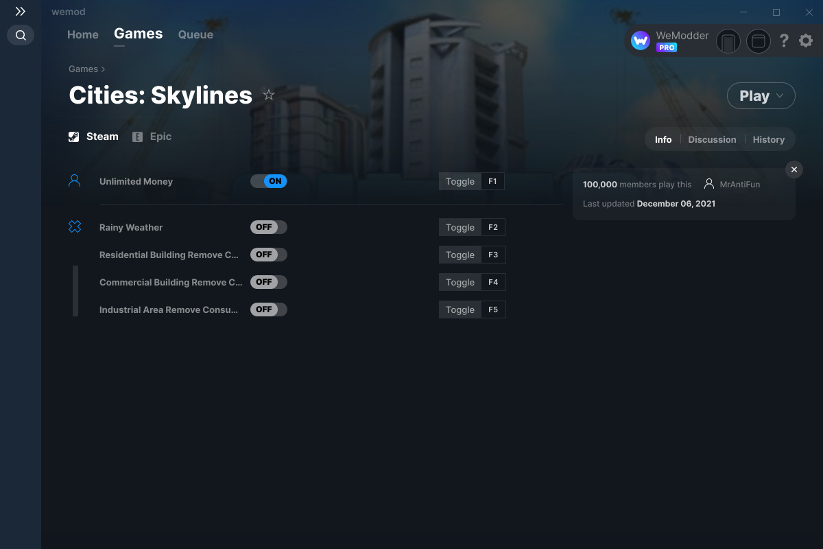 Cities Skylines Cheats And Trainer For Epic Games Trainers WeMod   1200 