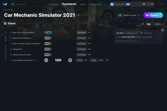 Car Mechanic Simulator 2021 hilelerin ekran görüntüsü