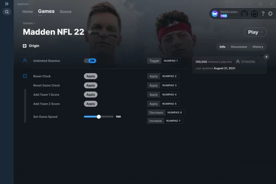 Madden NFL 22 cheats screenshot