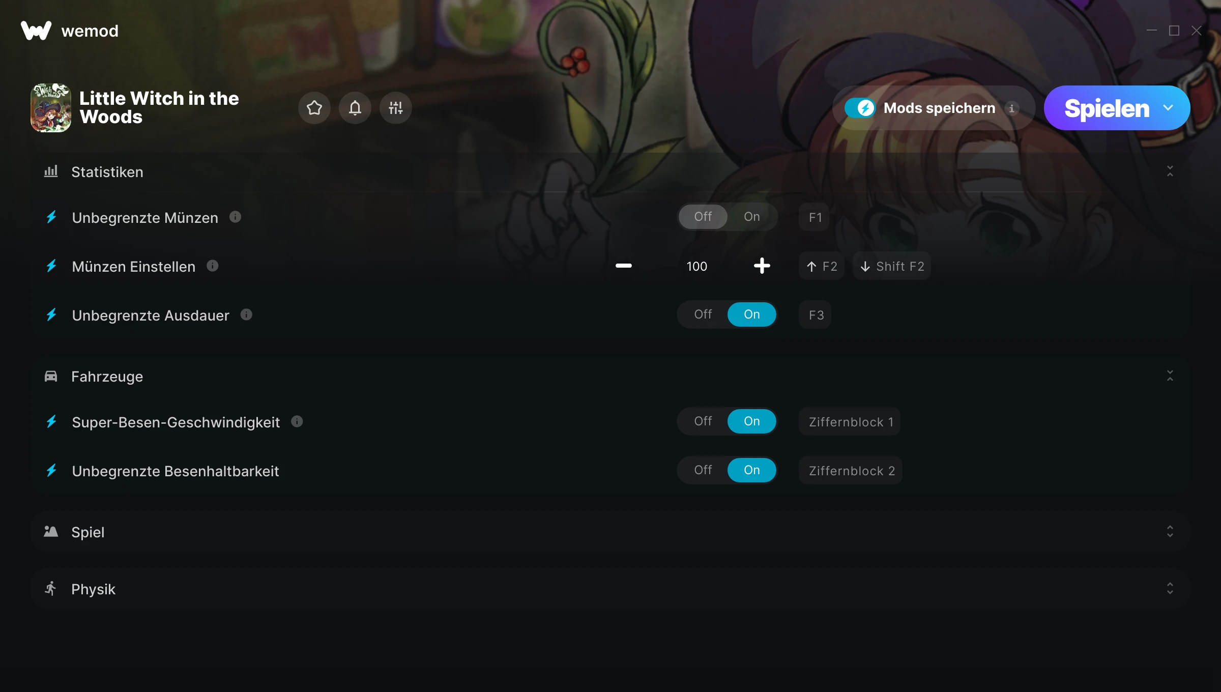 Little Witch in the Woods Cheats Screenshot