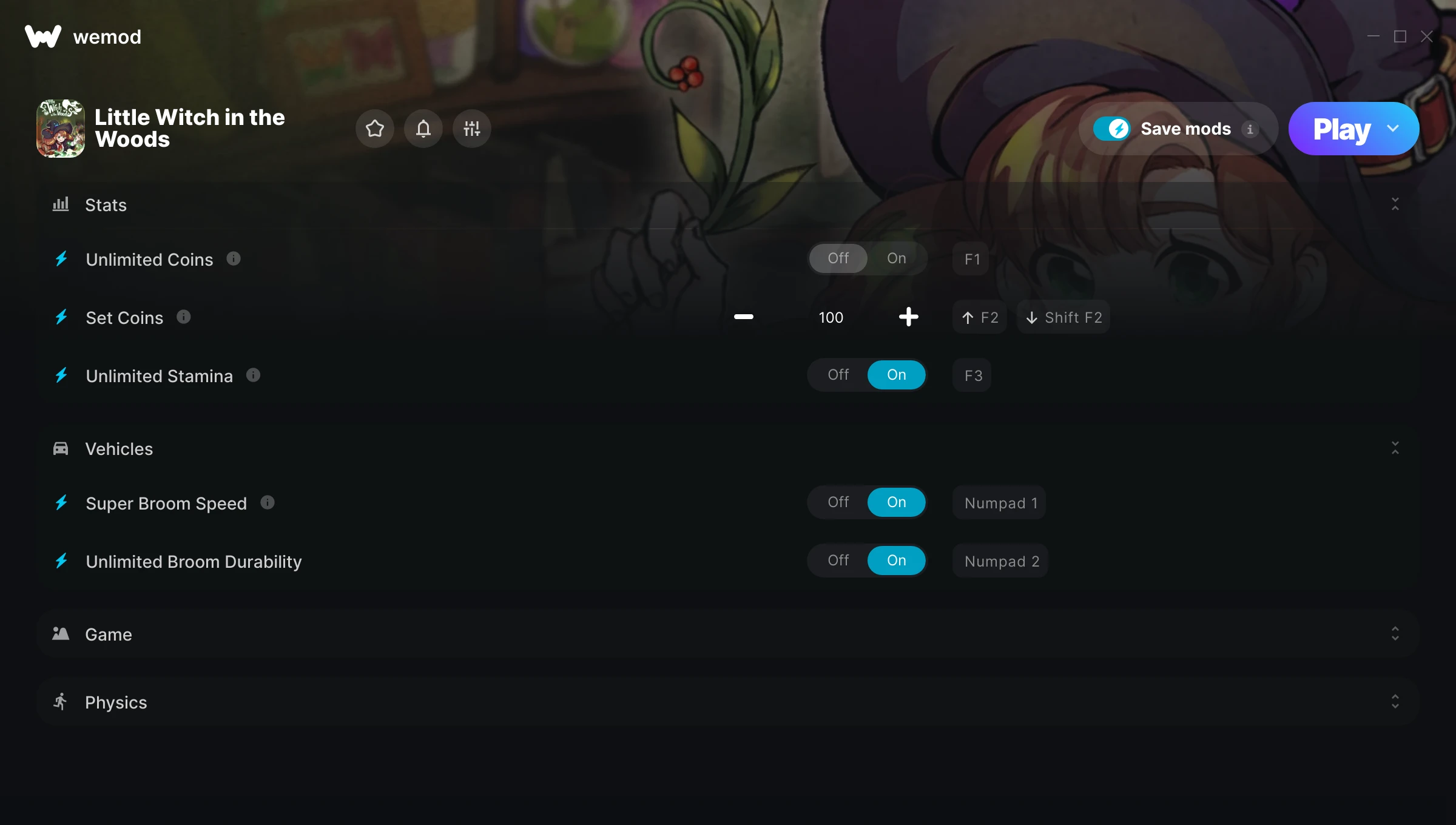 Little Witch in the Woods cheats screenshot