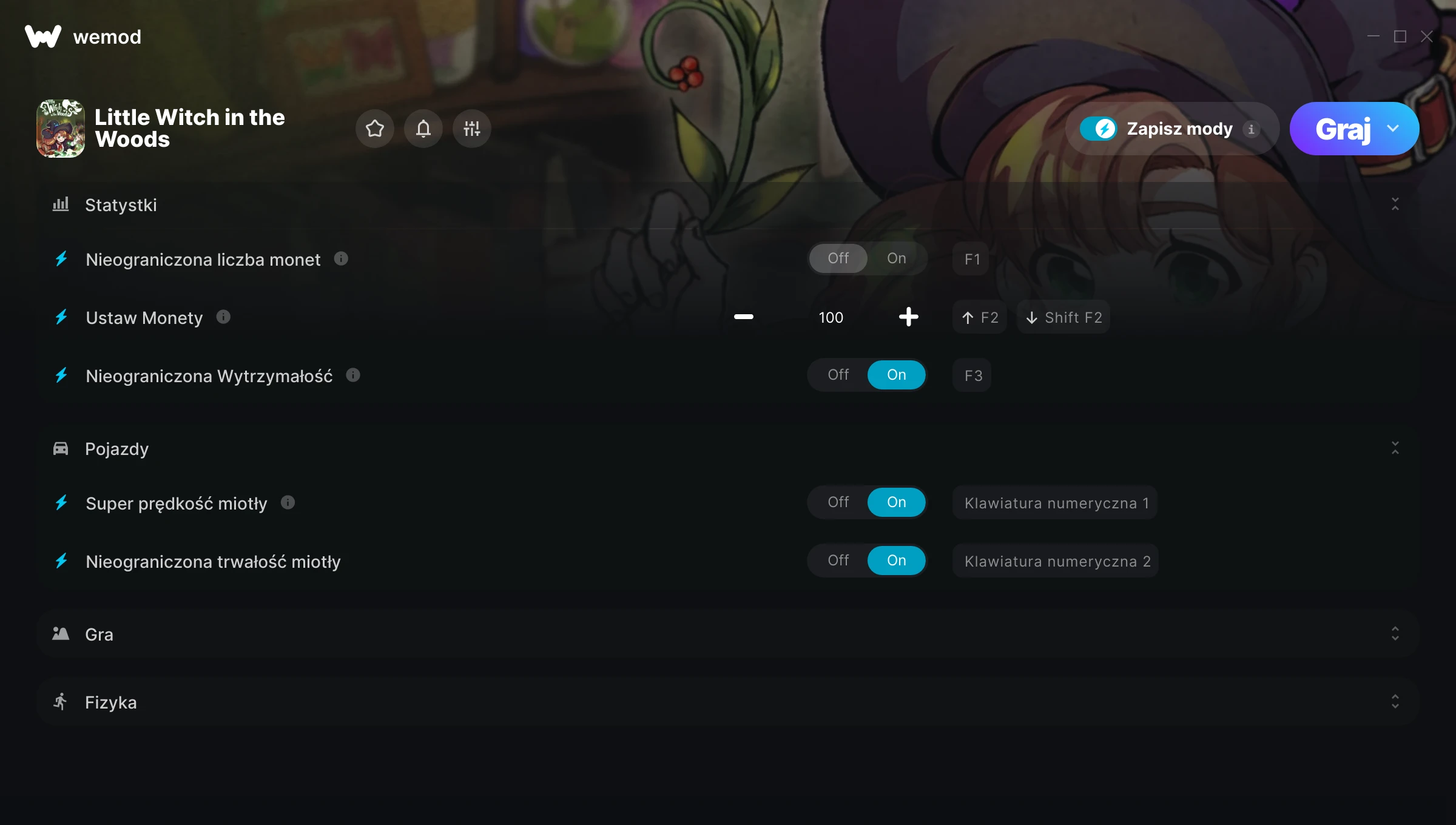 Cheaty do Little Witch in the Woods – zrzut ekranu