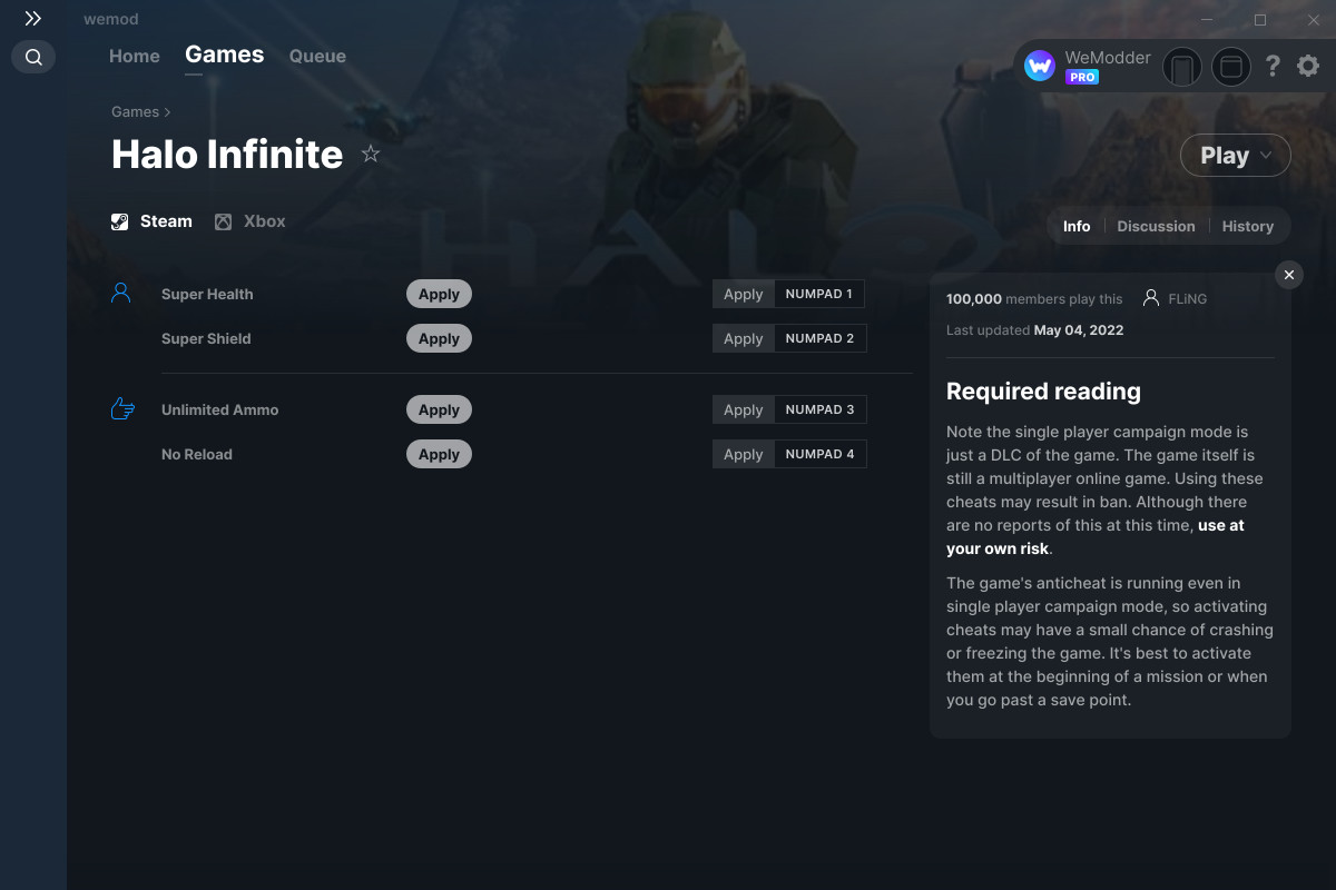Halo Infinite Cheats and Trainer for Xbox Trainers WeMod Community