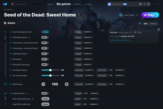 Seed of the Dead: Sweet Home cheats screenshot