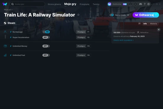 cheaty Train Life: A Railway Simulator zrzut ekranu