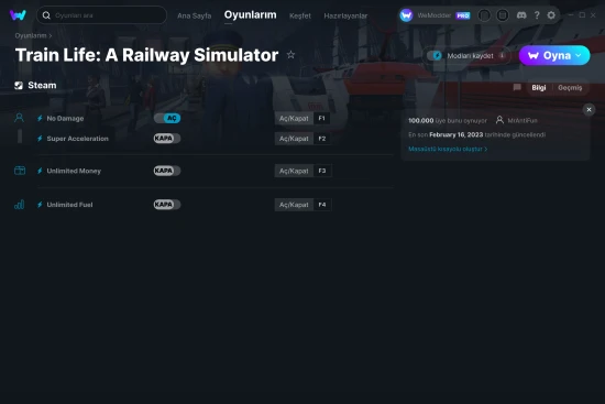 Train Life: A Railway Simulator hilelerin ekran görüntüsü