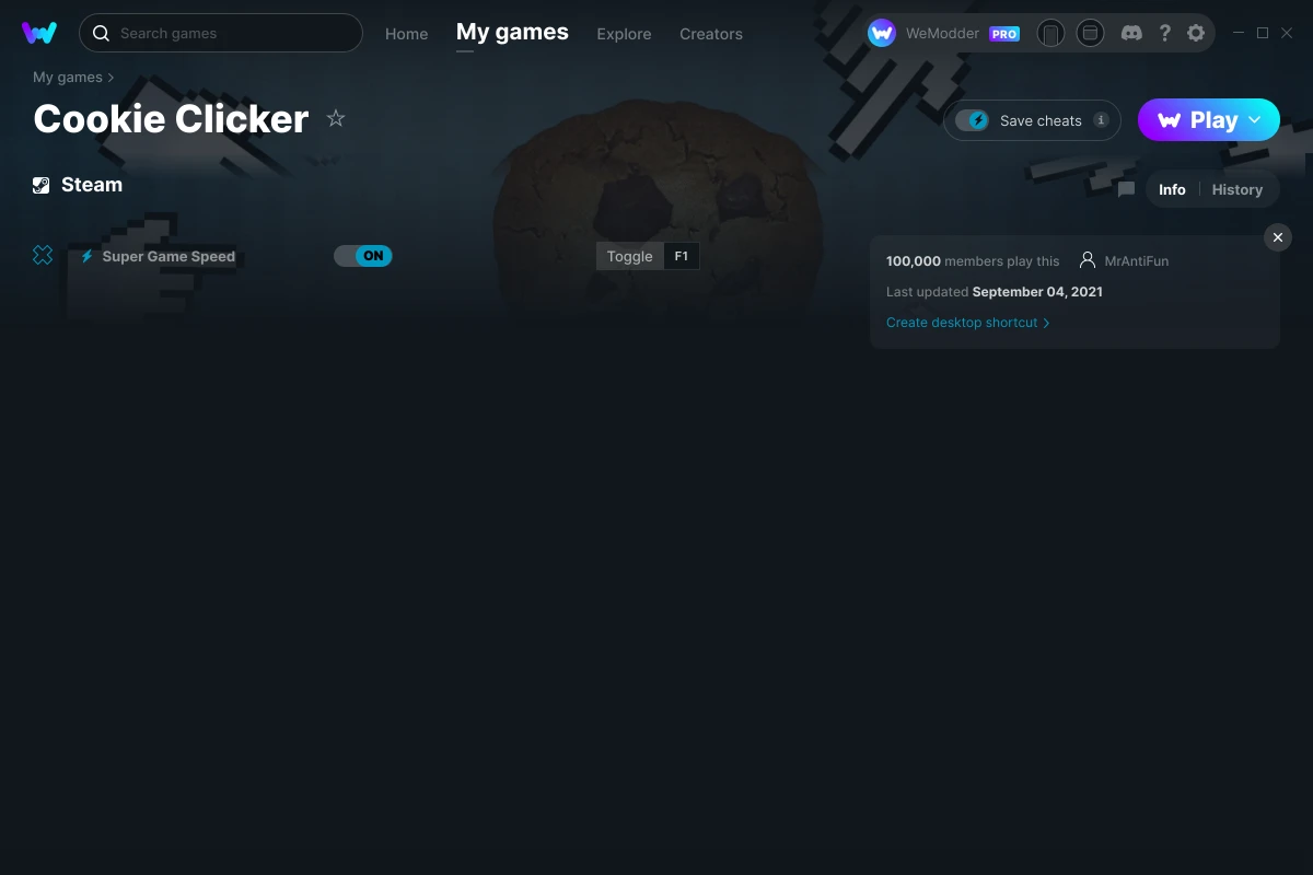 Cookie Clicker Review - Saving Content