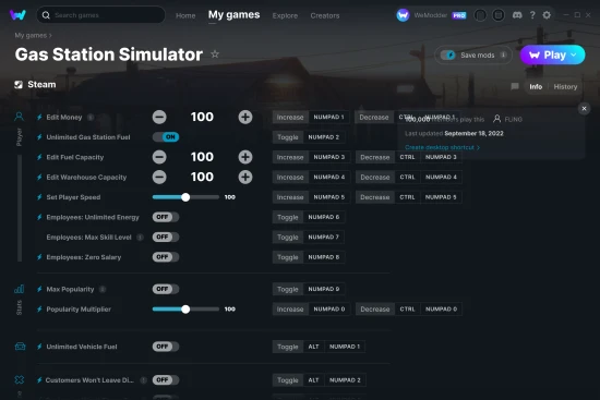 Gas Station Simulator cheats screenshot