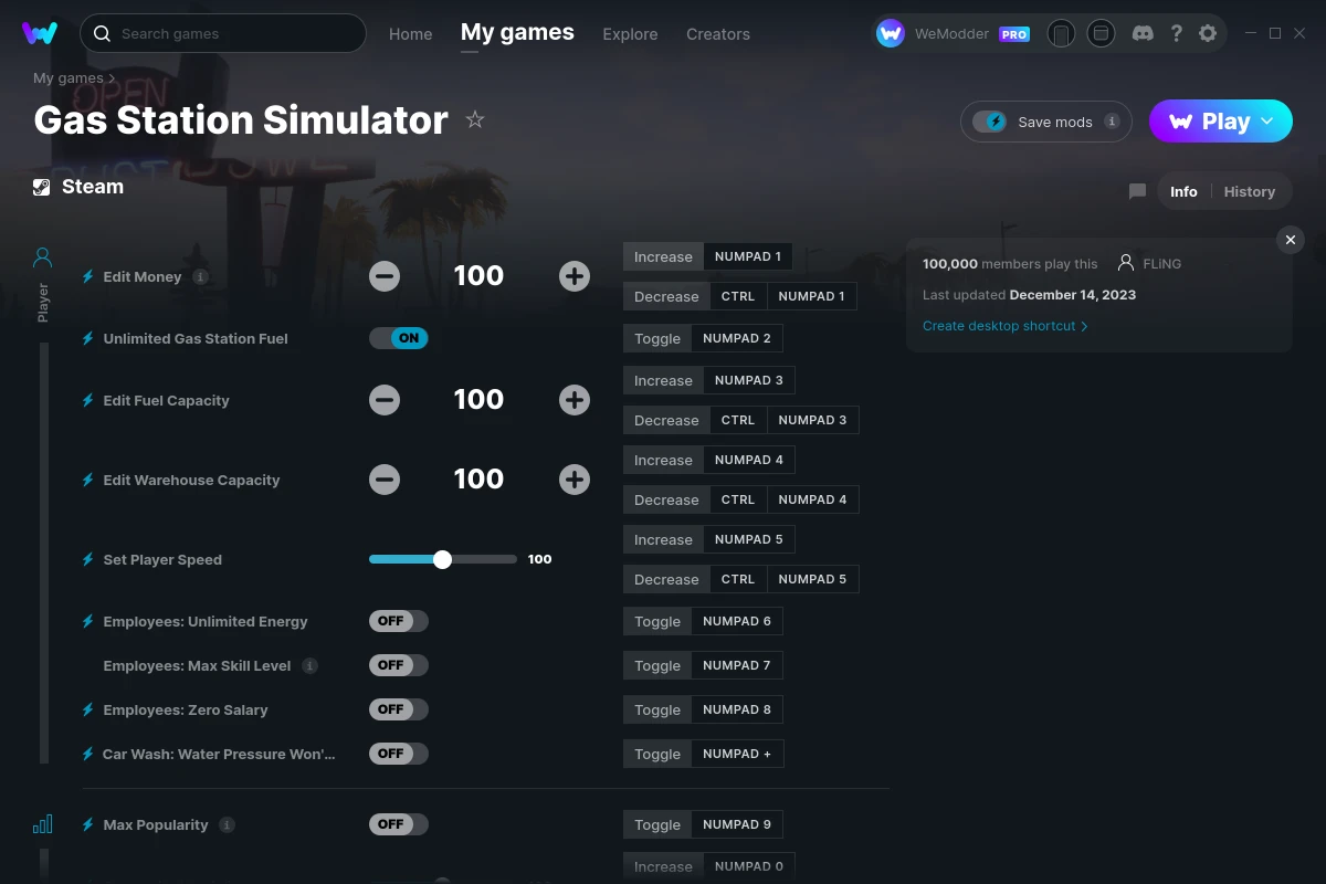 Gas Station Simulator Codes on