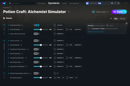 Potion Craft: Alchemist Simulator hilelerin ekran görüntüsü