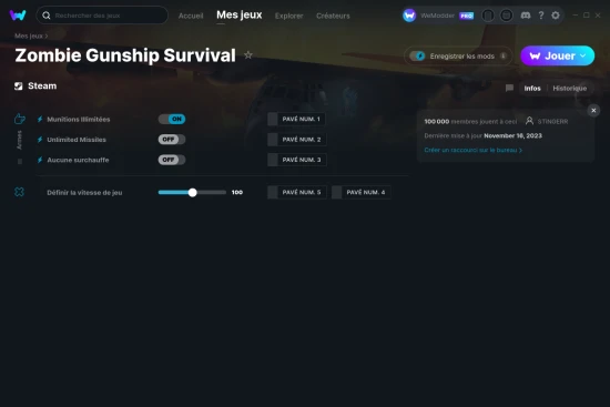 Capture d'écran de triches de Zombie Gunship Survival