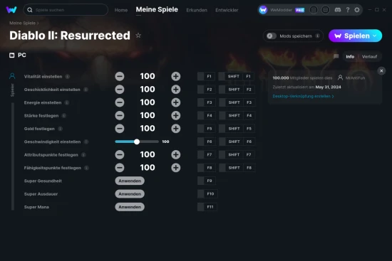 Diablo II: Resurrected Cheats Screenshot