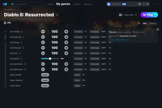 Diablo II: Resurrected cheats screenshot