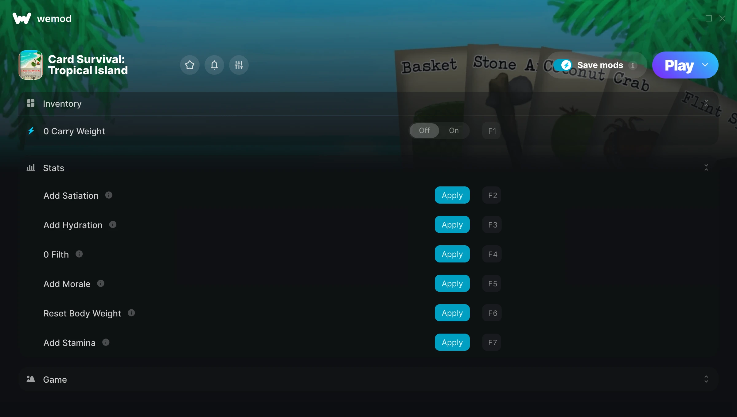 Card Survival: Tropical Island cheats screenshot