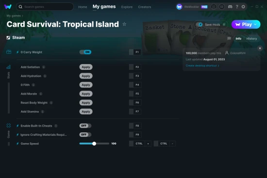 Card Survival: Tropical Island cheats screenshot