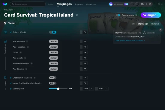 captura de pantalla de las trampas de Card Survival: Tropical Island