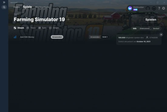 Farming Simulator 19 Cheats Screenshot