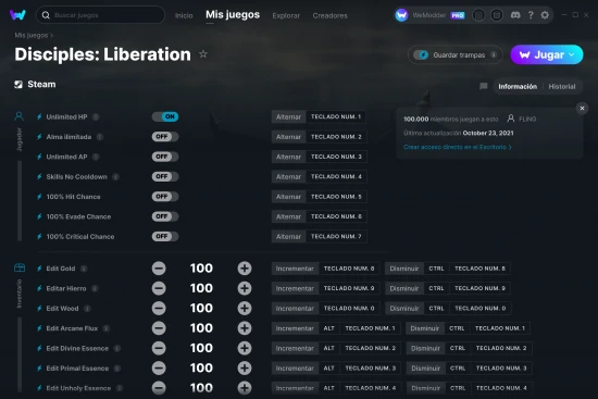 captura de pantalla de las trampas de Disciples: Liberation