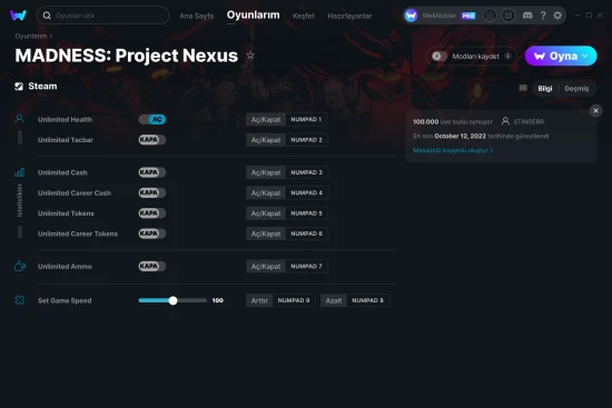 MADNESS: Project Nexus hilelerin ekran görüntüsü