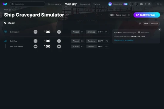 cheaty Ship Graveyard Simulator zrzut ekranu