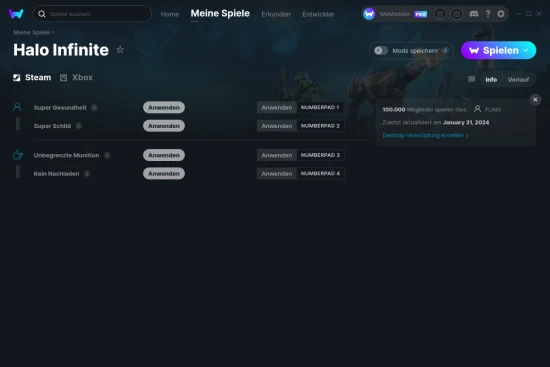 Halo Infinite Cheats Screenshot