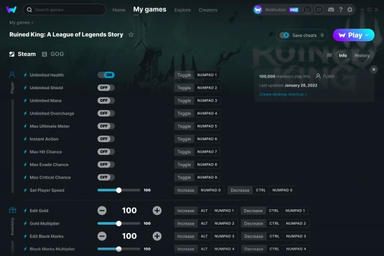 Ruined King: A League of Legends Story cheats screenshot
