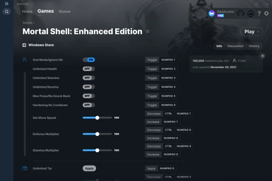 Mortal Shell: Enhanced Edition cheats screenshot