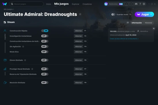 captura de pantalla de las trampas de Ultimate Admiral: Dreadnoughts