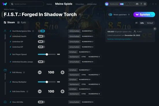 F.I.S.T.: Forged In Shadow Torch Cheats Screenshot