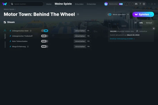 Motor Town: Behind The Wheel Cheats Screenshot