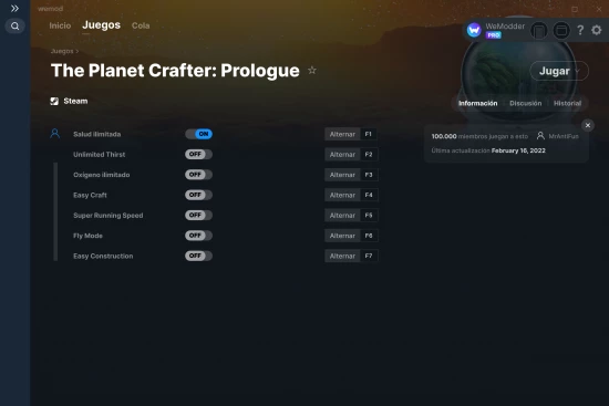 captura de pantalla de las trampas de The Planet Crafter: Prologue