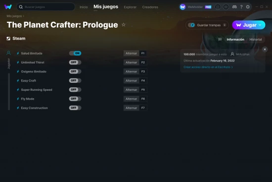 captura de pantalla de las trampas de The Planet Crafter: Prologue