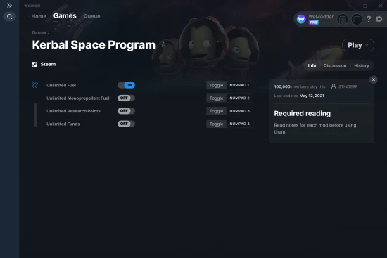 Kerbal Space Program cheats screenshot